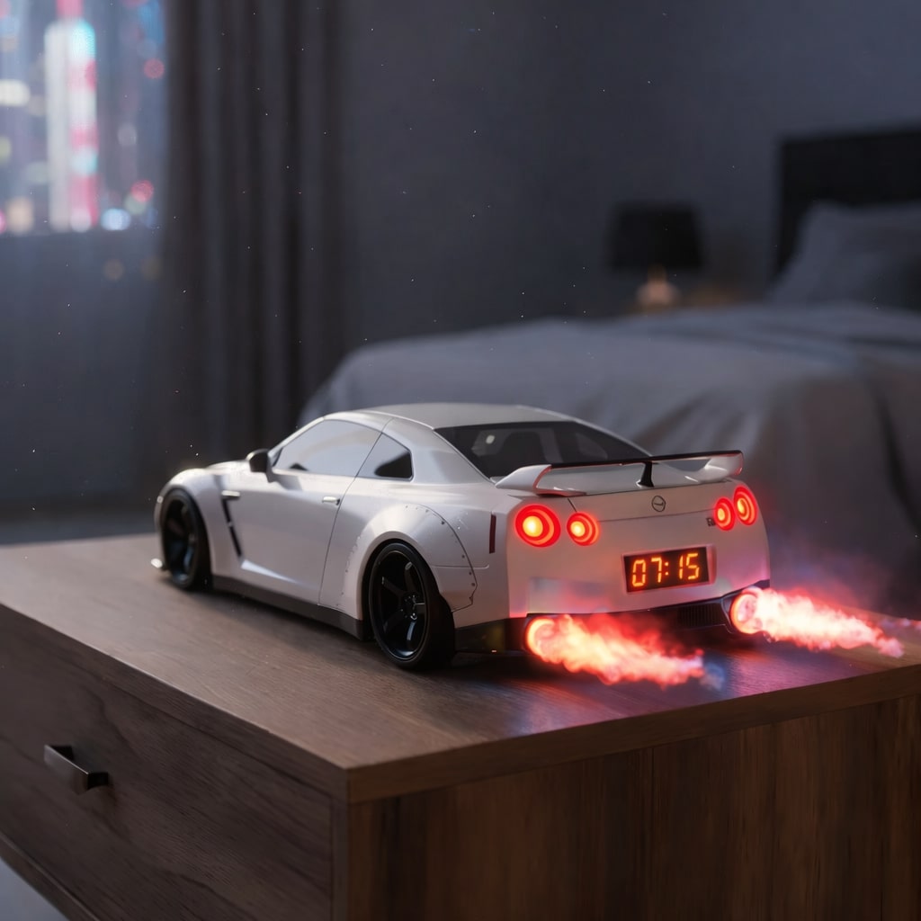 Hypercar Alarm Clock - Realistic Engine and Light Effects